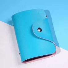 Skórzane męskie kobiety portfel ID etui na karty kredytowe portfele damskie męskie mała portmonetka damski portfel Mini wizytówki Walet(China)