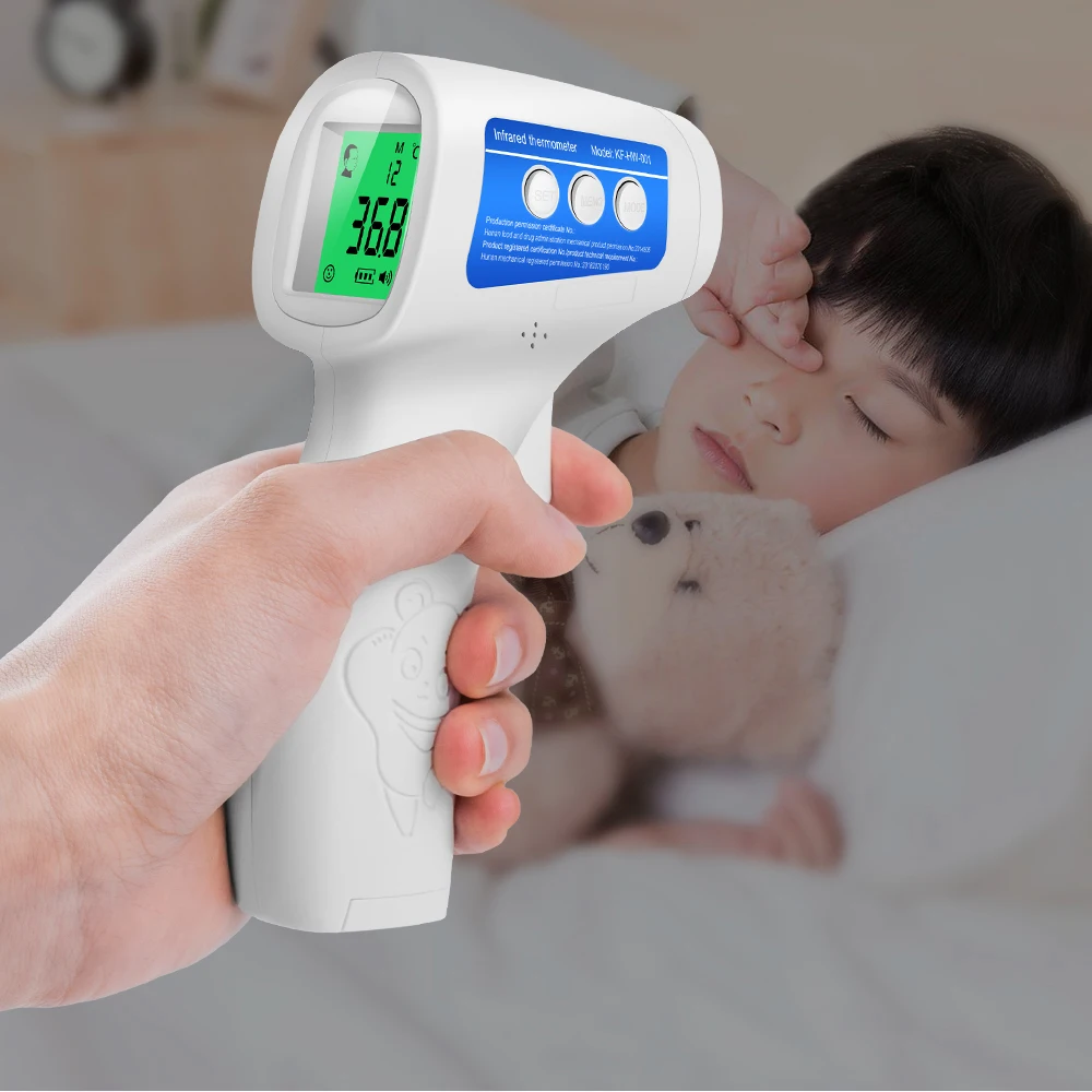 Cofoe Forehead Digital Thermometer Non Contact Infrared Medical Thermometer Body Temperature Fever Measure Tool for Baby Adults