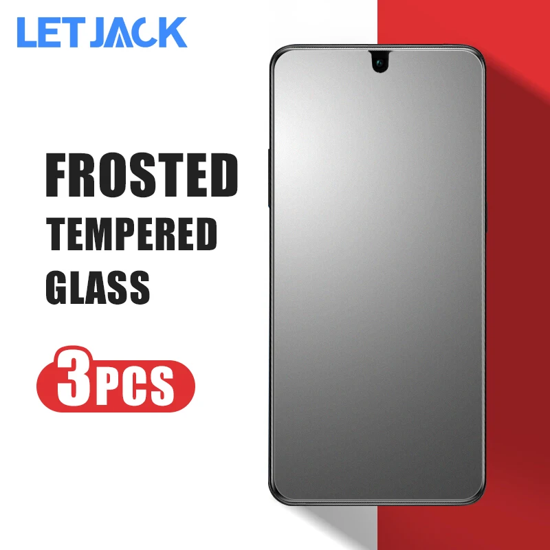 3Pcs No Fingerprint Matte Tempered Glass For Xiaomi Redmi Note 10 9 8 7 Pro 9T Poco F3 GT X3 M3 F2 NFC Screen Protector | Мобильные