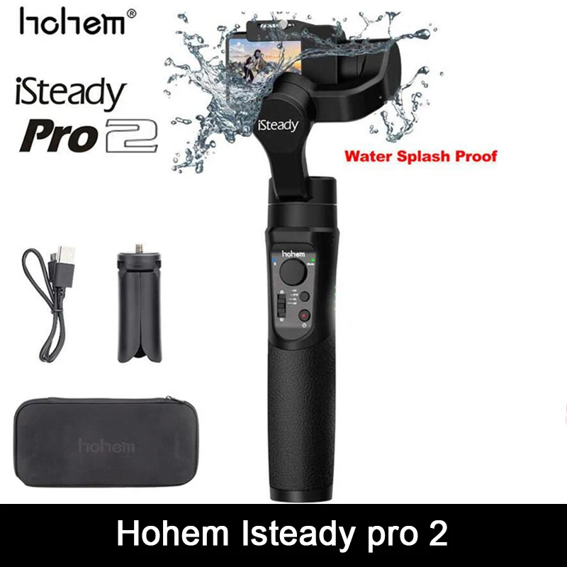Hohem iSteady Pro 2 шарнирный стабилизатор для камеры GoPro 3-Axis Ручной Стабилизатор для экшн-Камеры GoPro Hero 7/6/5/4/3 для sony RX0 для спортивной экшн-камеры SJCAM YI Action Камера чехол для телефона - Цвет: Pro 2