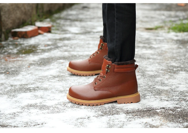 Men's Boots High Quality Waterproof Footwear The New Autumn Winter Ankle Boots for Men Fashion Warm Boots