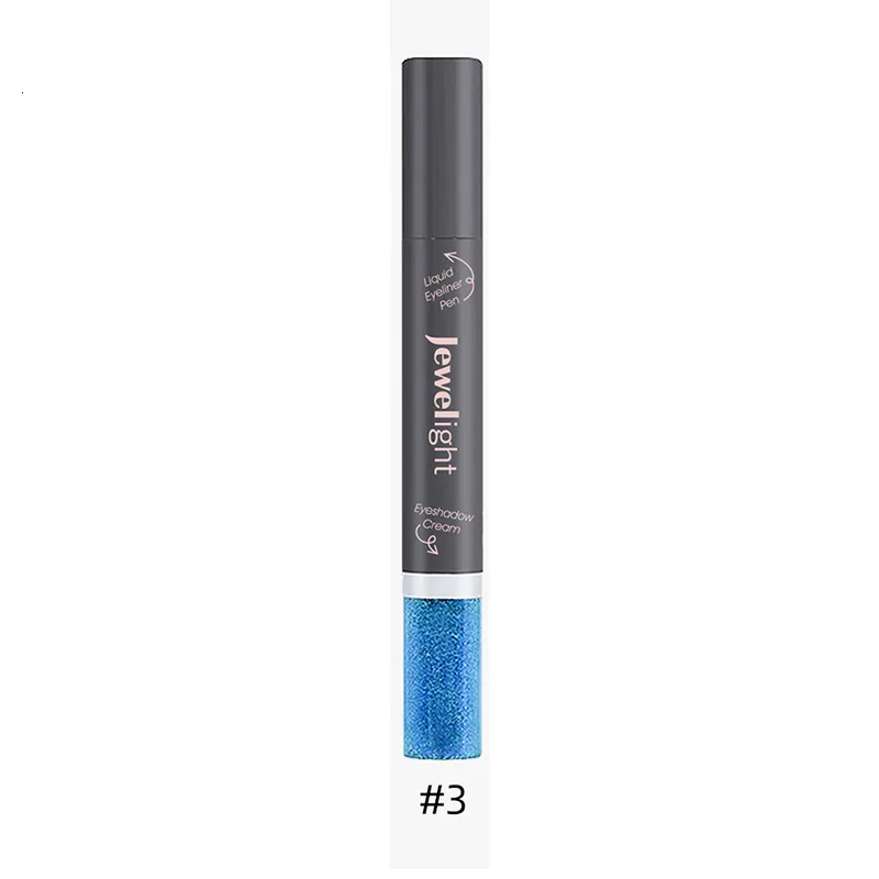 Yaoshi black 2-в-Жидкая подводка для глаз PencilGem блестящая жидкая подводка для глаз жемчужно-жидкие тени для век Водонепроницаемый косметика - Цвет: Yaoshi black