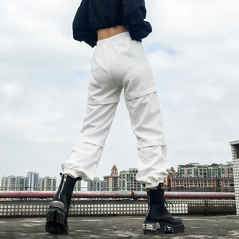 Rockmore Harajuku, широкие брюки-карандаш, женские брюки с высокой талией, Корейская уличная одежда, теплые штаны размера плюс, женские повседневные джоггеры