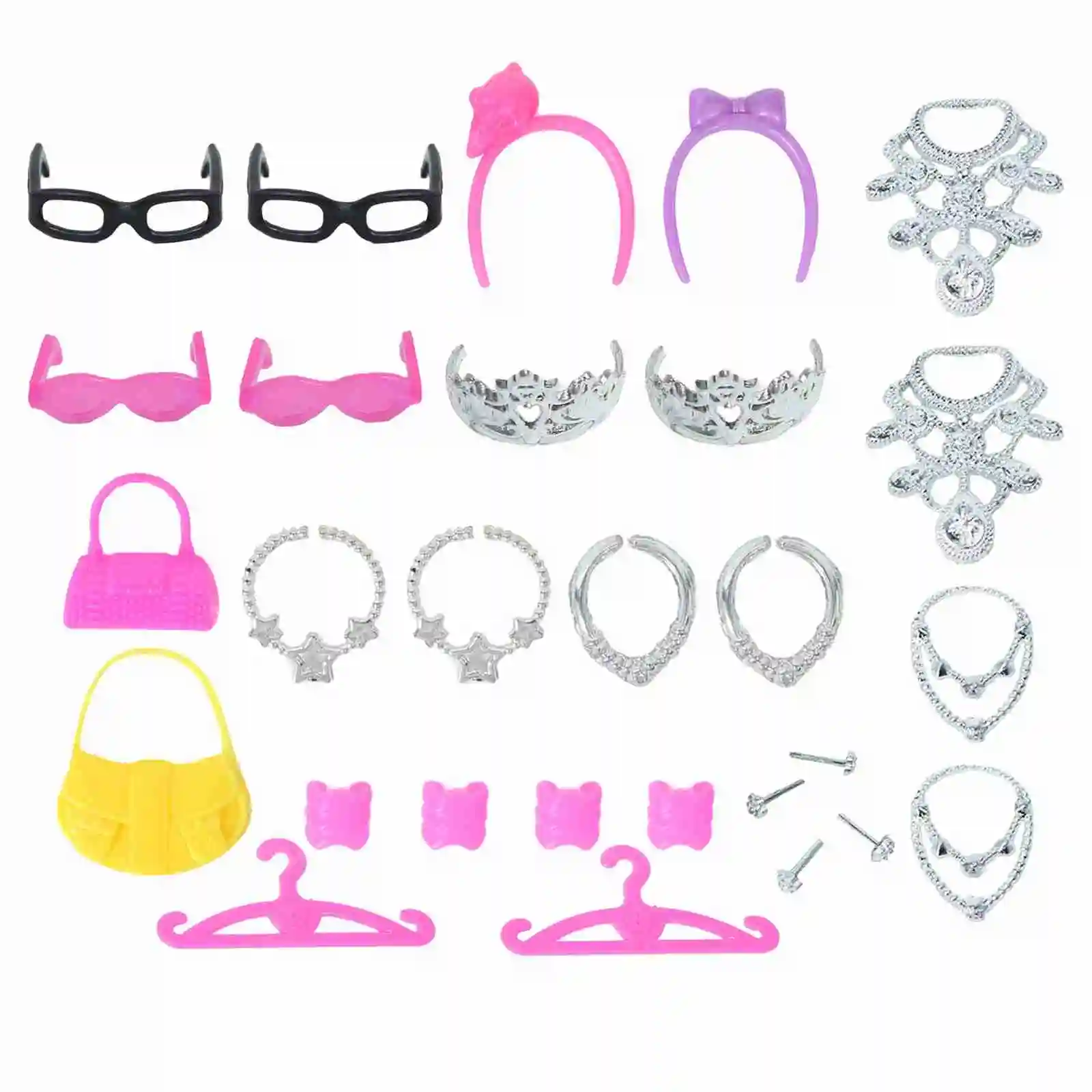 Deluxe Dollhouse Furniture Set: Pink Bed, Sofa & Storage Accessories