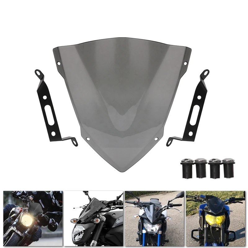 Лобовое стекло для YAMAHA MT-07 FZ-07 Аксессуары для мотоциклов апасных-Бриз Обтекатели MT07 FZ07 MT FZ 07