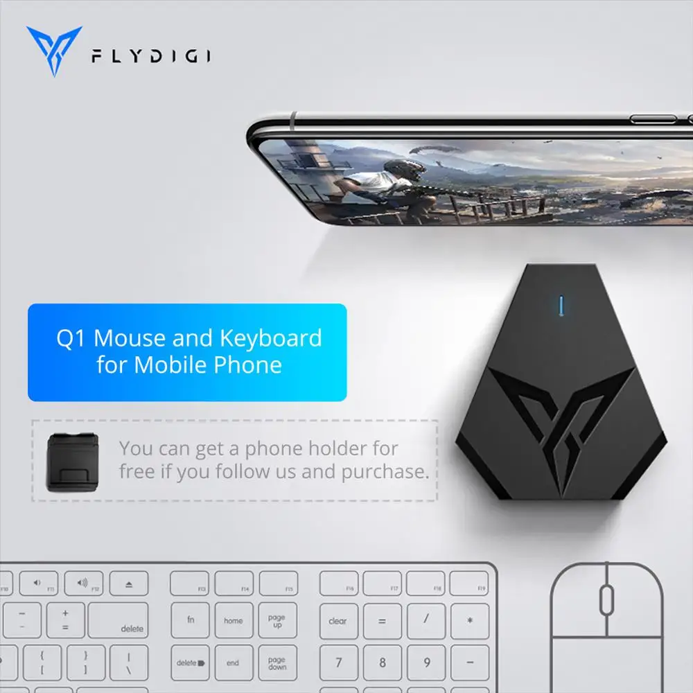 Адаптер Flydigi Q1Mouse и конвертер клавиатуры для мобильного телефона PUBG