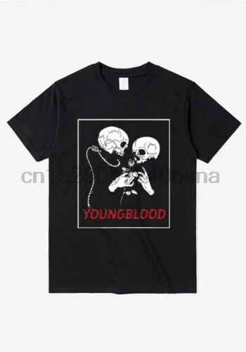 Youngblood 5SOS 5 секунд лета Логотип Черный Унисекс Мужская футболка на заказ с принтом