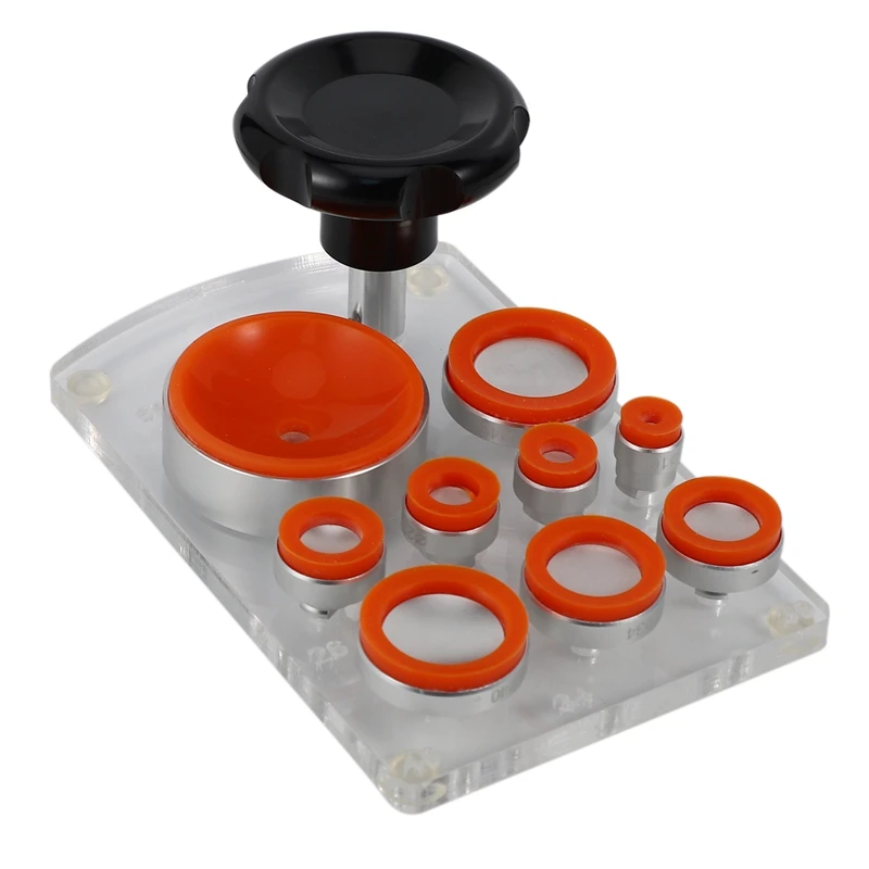 

Watch Case Back Opener Rubber Suction Type Assortment of 9 Heads Watch Repair Tool -Orange