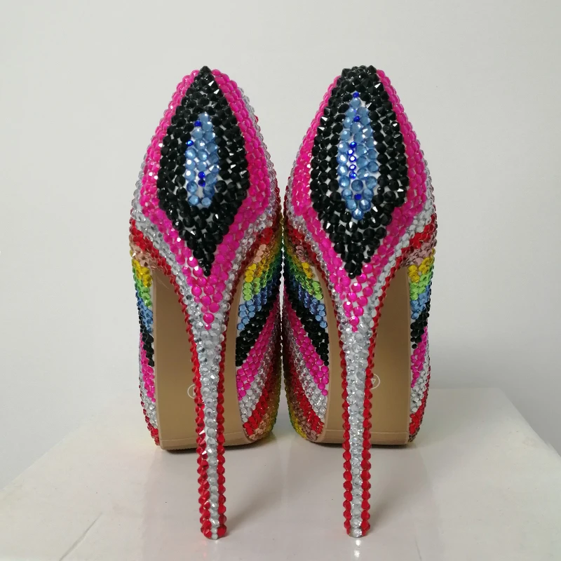 rainbow wedding shoes