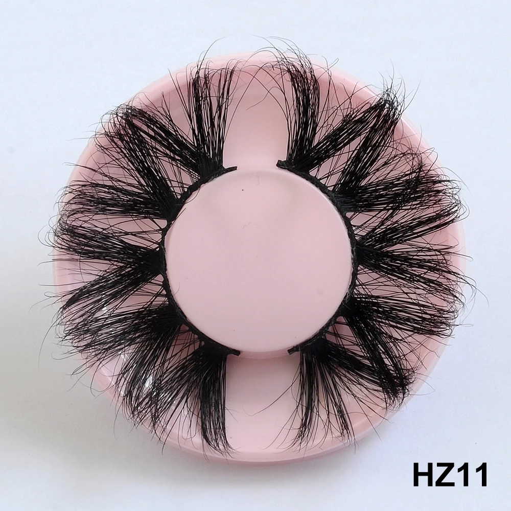 HZ11 25 мм 3d накладные ресницы искусственная норка наращивание ресниц с бесплатной упаковкой ресниц - Цвет: HZ11