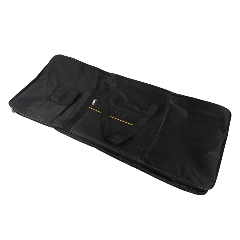 Portable 61-Key Keyboard Electric Piano Organ Gig Bag Soft Case Double Zipper 39.3 Inch x 15.7 Inch 600D Cloth Pe Foam Padded