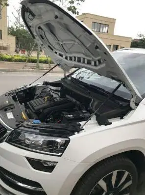 Для Skoda KAROQ- передний капот модифицирует газовые стойки из углеродного волокна Амортизатор подъемник поддерживает автомобильный амортизатор