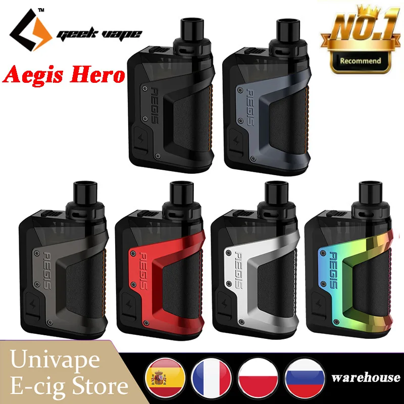 Горячее предложение! Распродажа! Оригинальный комплект GeekVape Aegis Hero 45 Вт Выход 1200