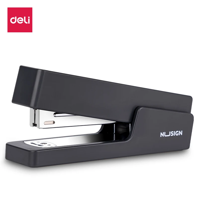 Deli Nusign Stapler With 1000 Pieces Staples 24/6 26/6 Fashion Korean Stapler for Stationery Office Accessories School Supplies