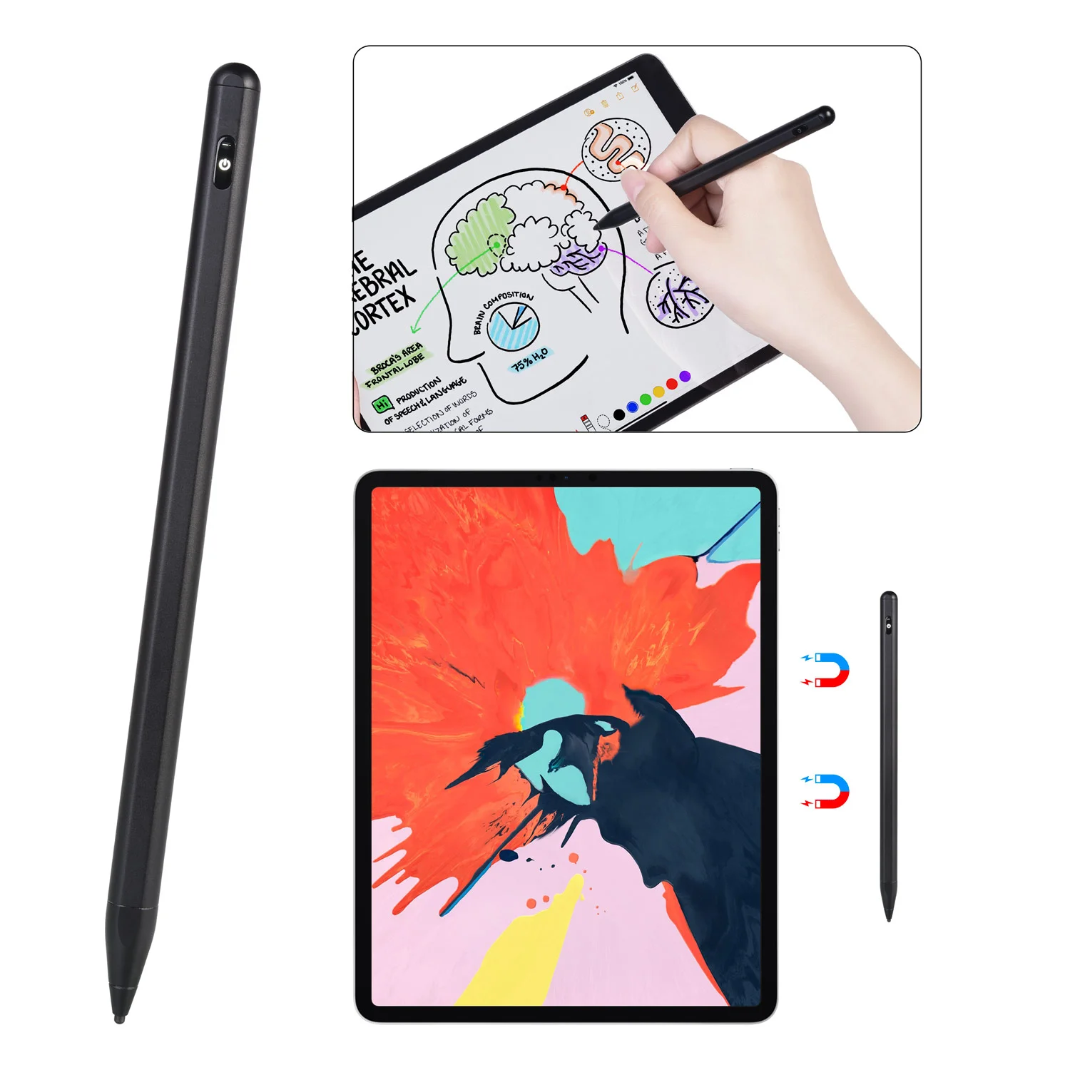 Универсальный стилус для Xiaomi huawei samsung iPhone iPad 9,7 мини планшет стилус для iPad карандаш Apple Ручка для Apple Pencil 2 1