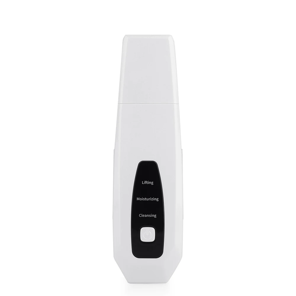 Portable Rechargeable Ultrasonic Face Skin Scrubber Peeling Shovel Machine Face Exfoliator Cleaner-Blackhead Acne Removal Face