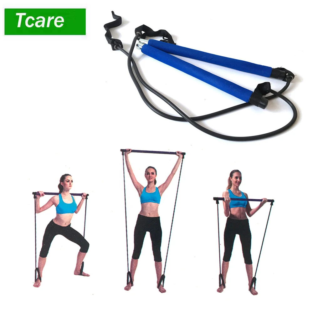

1Set Training Band Portable Pilates Bar Toning Bar Easy Carrying Perfect for Total Body Toning and Cardio Training