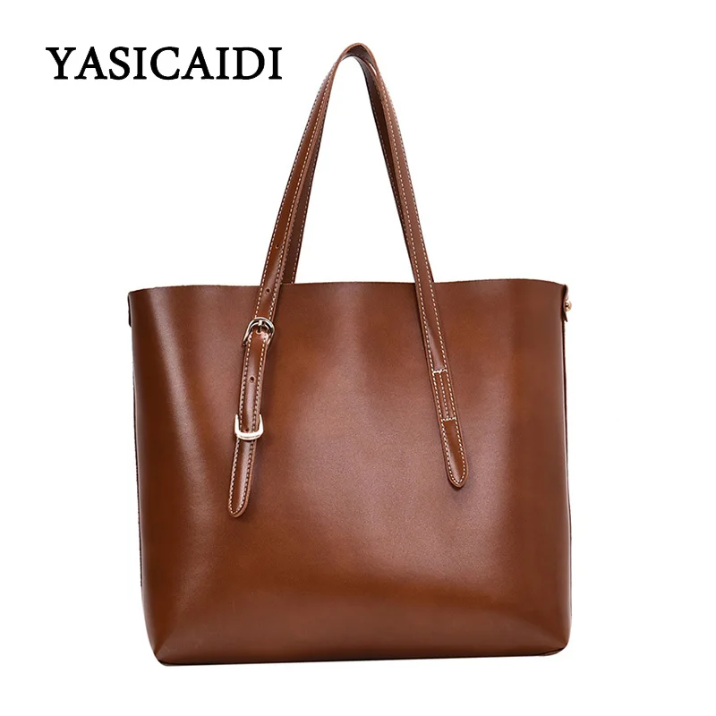 

High Quality PU Leather Handbags Women In Totes 2019 New Design Simple Ladies Shoulder Bags Large Capacity Bags Bolsa Feminina