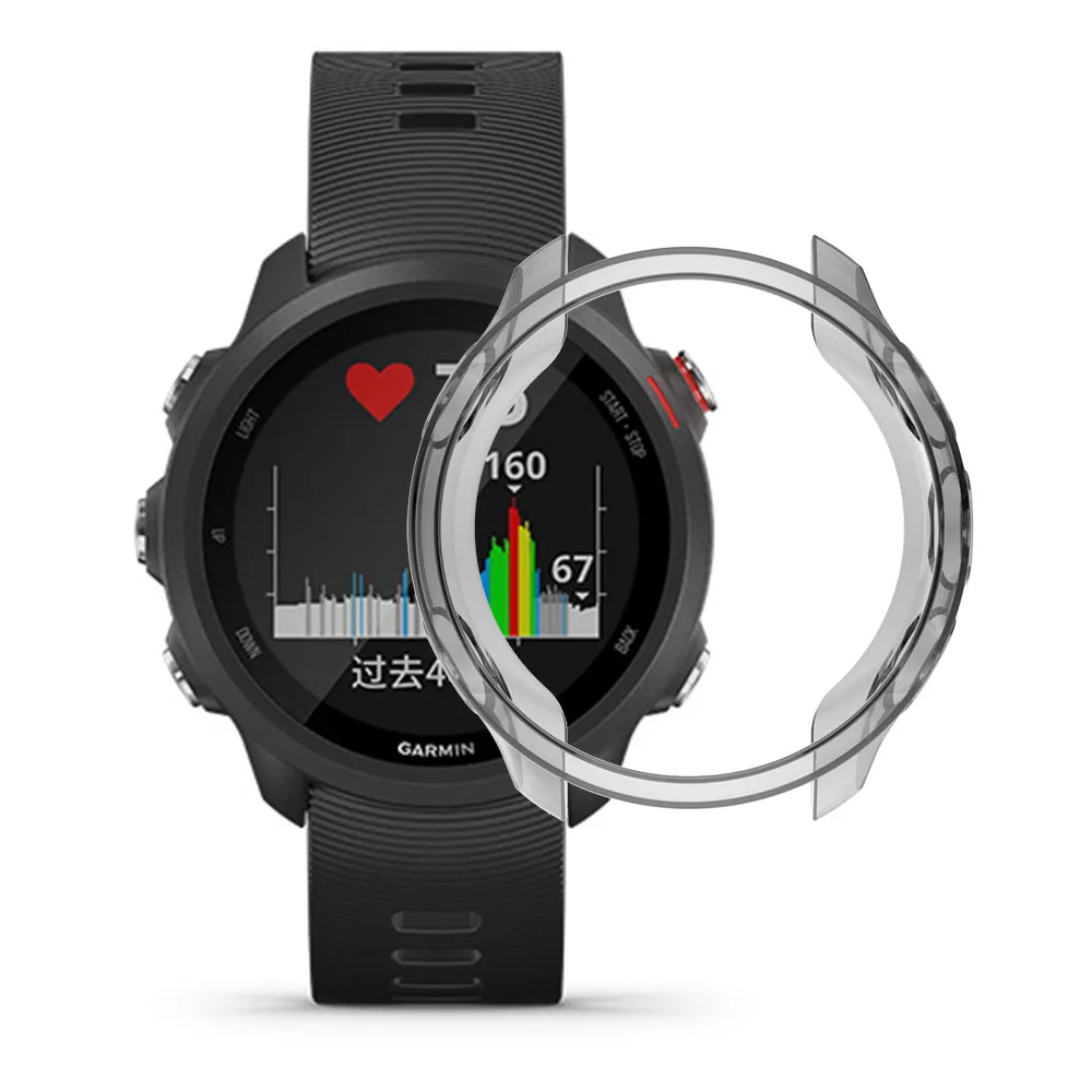 Прозрачный защитный чехол из ТПУ для часов Garmin Forerunner 245 M/245 Смарт-часы аксессуары
