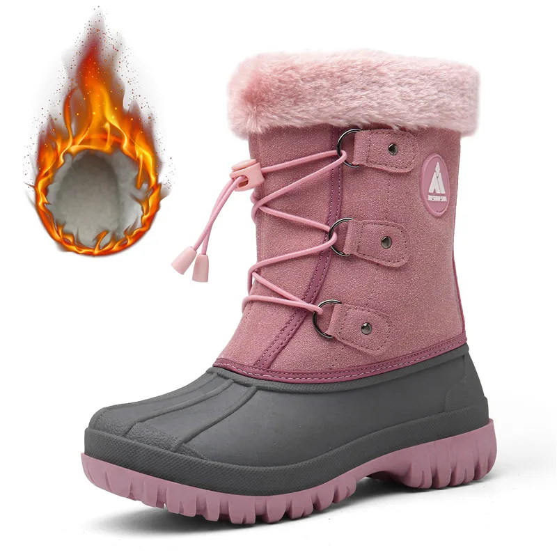NUEVA peludas de pisos de la nieve de la pantorrilla botas NUEVA peludas de pisos de la nieve de la pantorrilla botas