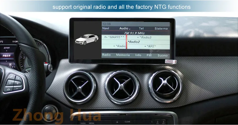 10,25 дюймов 4+ 64 г Android дисплей для Mercedes Benz CLA 2013- автомобильный Радио экран gps Bluetooth Сенсорный экран навигация