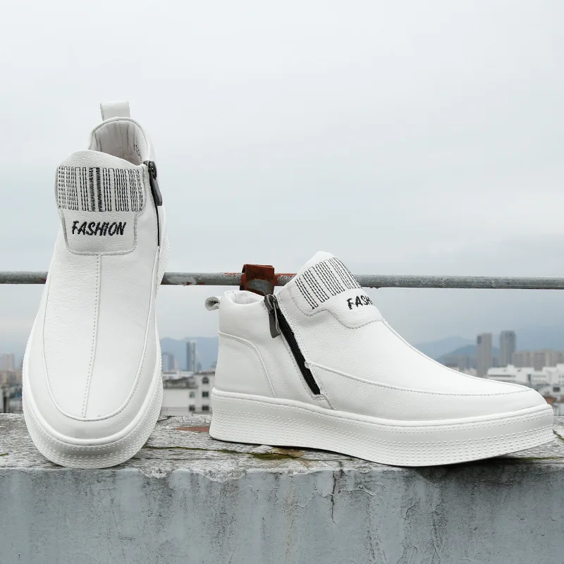

New Type Men's Leisure Single Shoes Men's Leather Shoes Anti-skid and Wear-resistant Plate Shoes