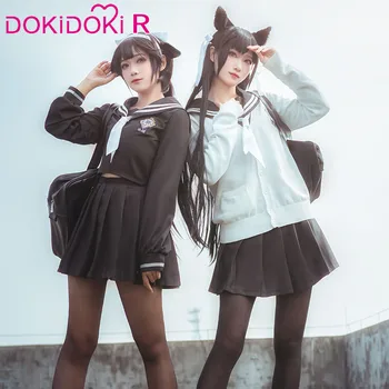 

DokiDoki Game Azur Lane Cosplay IJN Takao JK Costume Women Halloween Azur Lane Cosplay Costume IJN Atago JK Uniform