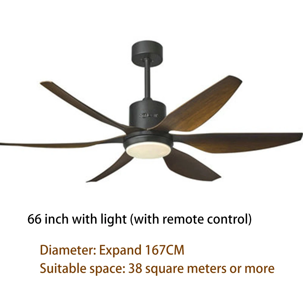 66 inch-light-black Потолочный вентилятор ретро 66 дюймов 54 дюйма скандинавские промышленные ветровые потолочные вентиляторы светодиодный светильник DC Американский Ретро пульт дистанционного управления для ресторана гостиной - Цвет лезвия: 66 inch-light-black