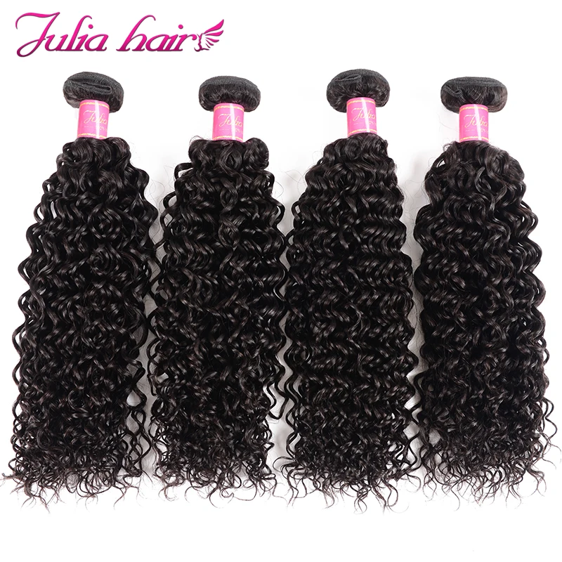 

Ali Julia Hair Malaysian Curly Hair Weave Bundles 100% Human Hair 4 Bundles Deals Remy Hair Extension Double Weft Free Shipping