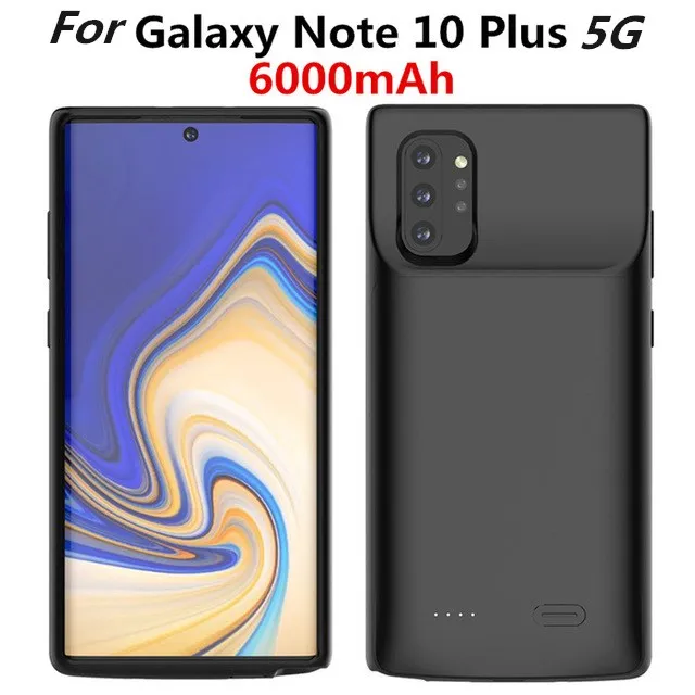 For Note 10 Plus KQJYS ультра тонкий внешний резервный внешний аккумулятор чехол для samsung Galaxy Note 10 Plus 5G Внешний Аккумулятор Чехол для батареи - Цвет: For Note 10 Plus