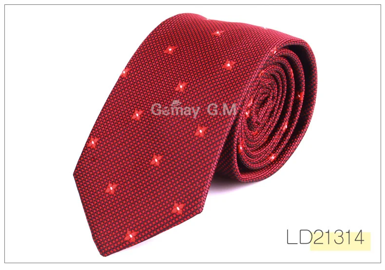Новое жаккардовые шеи галстук для Для мужчин свадебные Бизнес классические галстуки Мода полиэстер тонкий Для мужчин s галстук для костюм 6