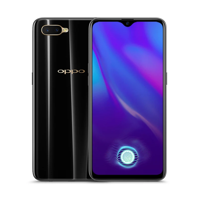 Стоковый Oppo K1 LTE 4G мобильный телефон Snapdragon660 Android 6," ips экран отпечатков пальцев 2340X1080 Octa Core 6G ram 64G rom 25.0MP