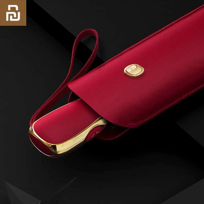 Guarda-chuva Automático Youpin-flat para Mulheres Guarda-chuva Solar Ultraleve de Viagem Anti uv Guarda-chuvas Portáteis Dobráveis Costelas Parasol Meninas