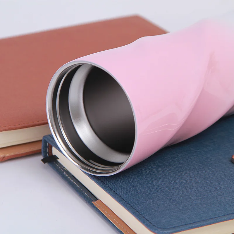 跨境螺纹不锈钢保温杯便携户外运动水杯办公礼品直身杯定制批发_3