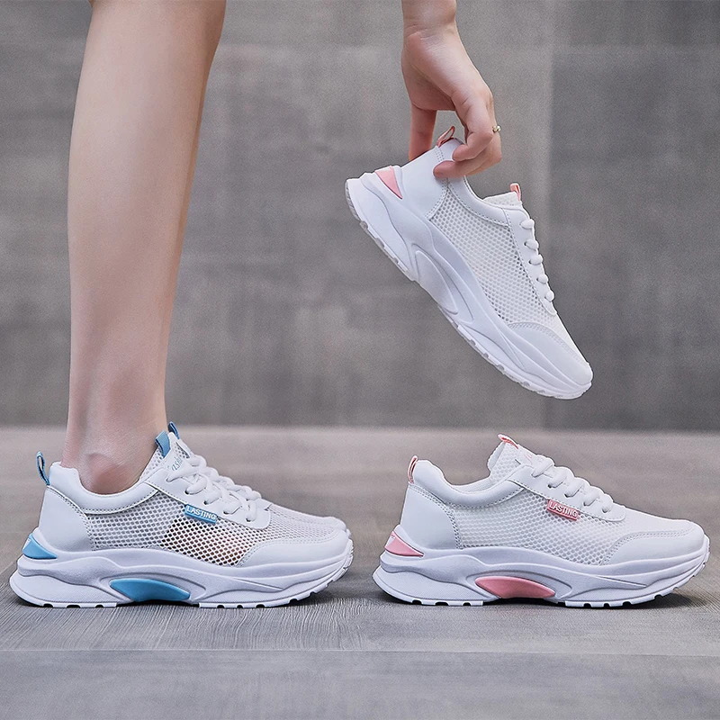 Tenis Feminino Sneakers Women 2021 Breathable Waterproof Wedges Platform Vulcanized Shoes Women's Sports Loafers Casual Shoes