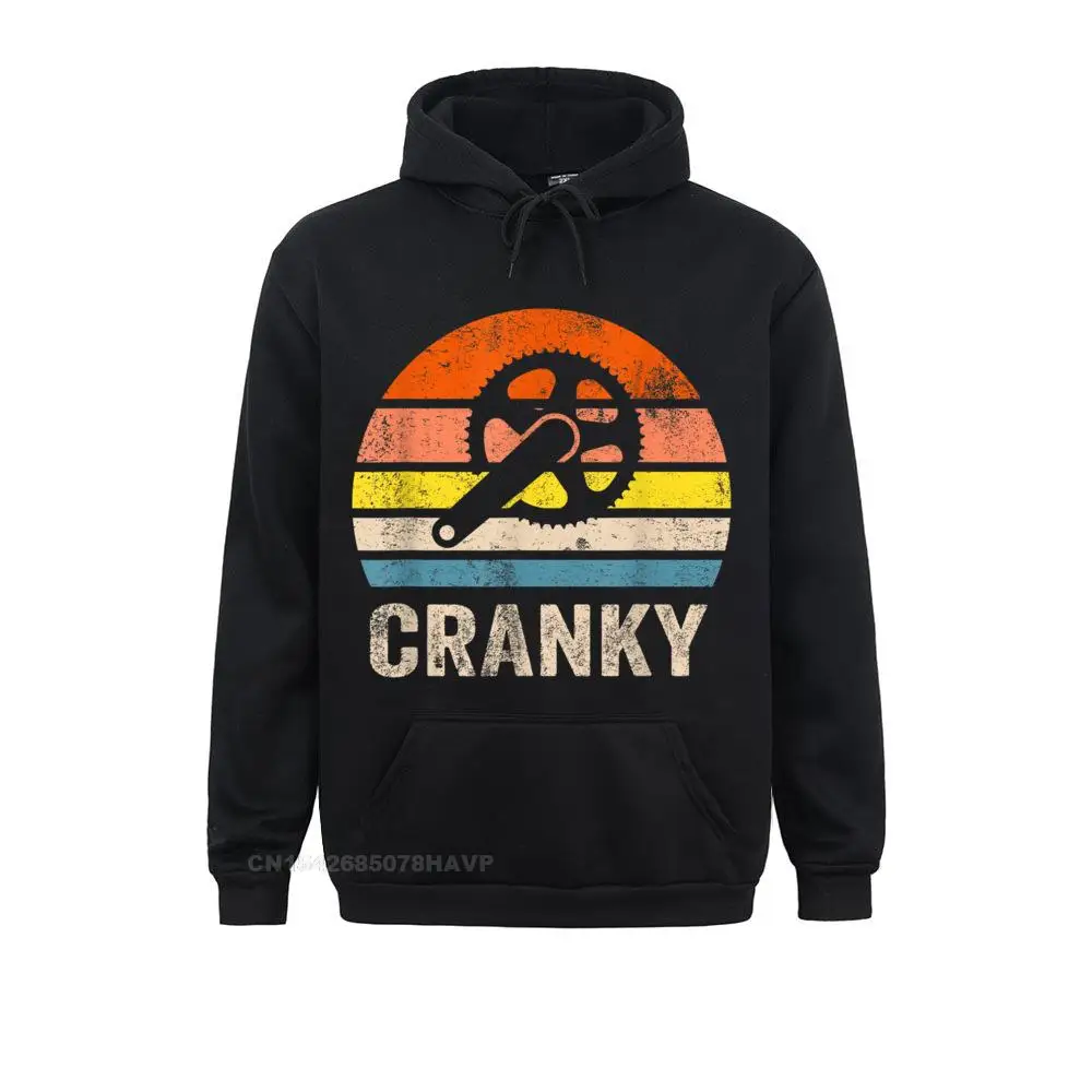 

Cranky Vintage Sun Funny Bicycle Lovers Cycling Cranky Hoodie Women's Graphic Hoodies Fall Sweatshirts Group Long Sleeve Hoods