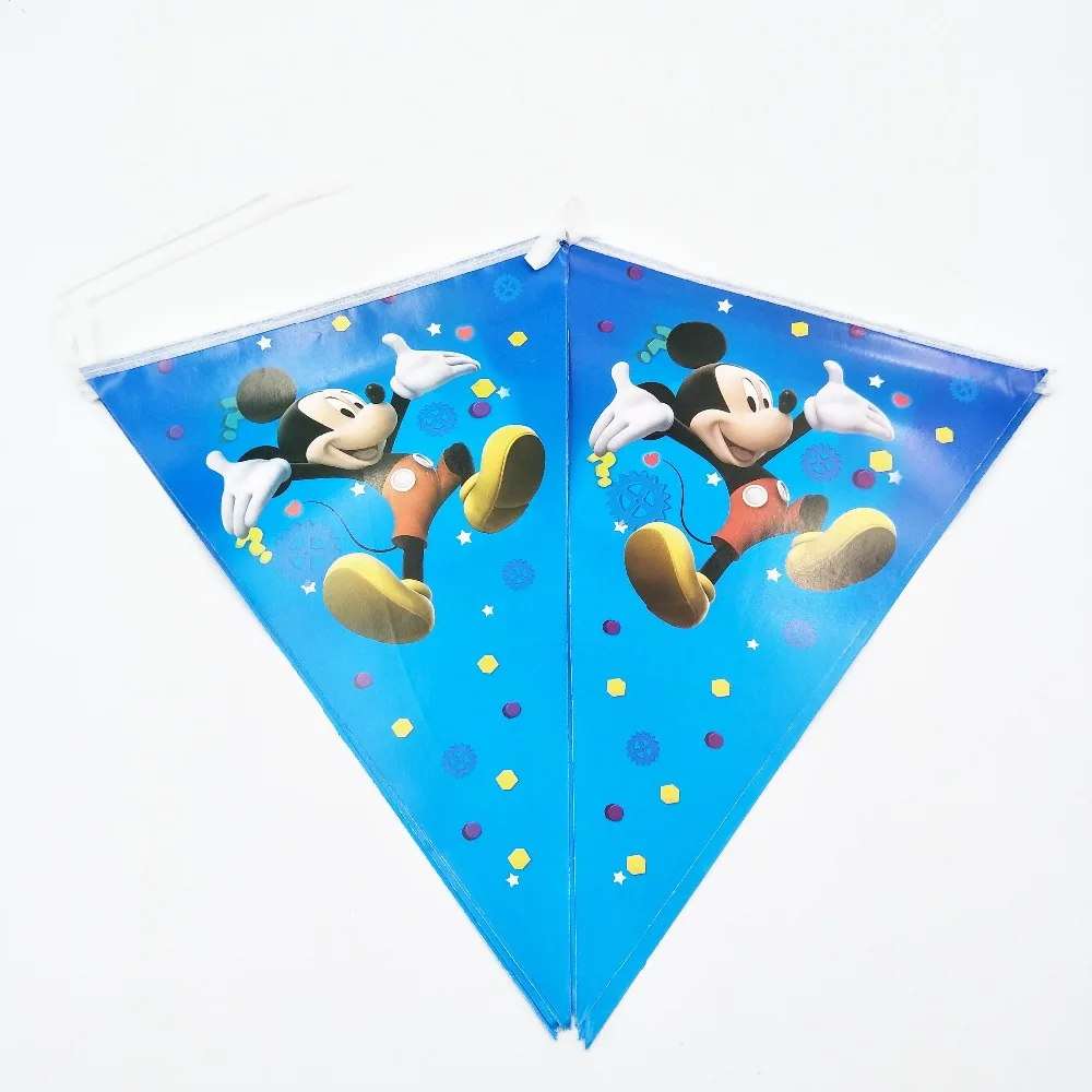 

Minnie Mouse party flags Girls Kids Birthday Party Decoration Set Mickey Party Supplies Baby Birthday Party Pack event