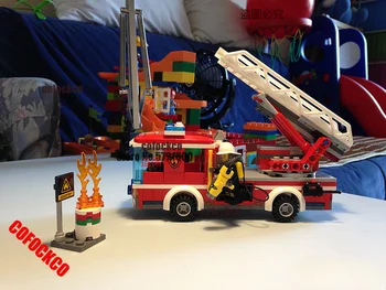 

10828 Compatible Fire City series 60107 225+pcs/set Building Blocks Kids Toys For Children Gift