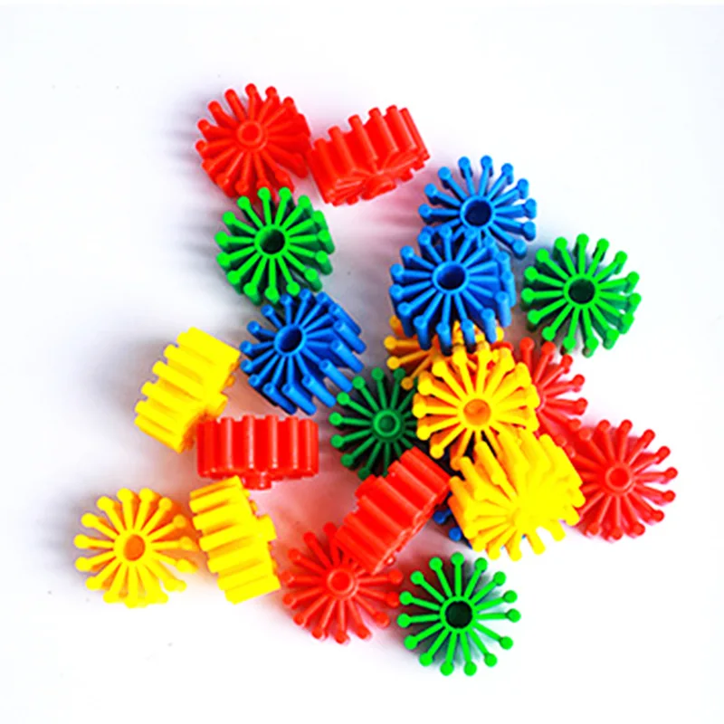 

Children Happy to Assembling Circle Building Blocks Barrel Safe Seaweed CHILDREN'S Toy Children PE Building Blocks