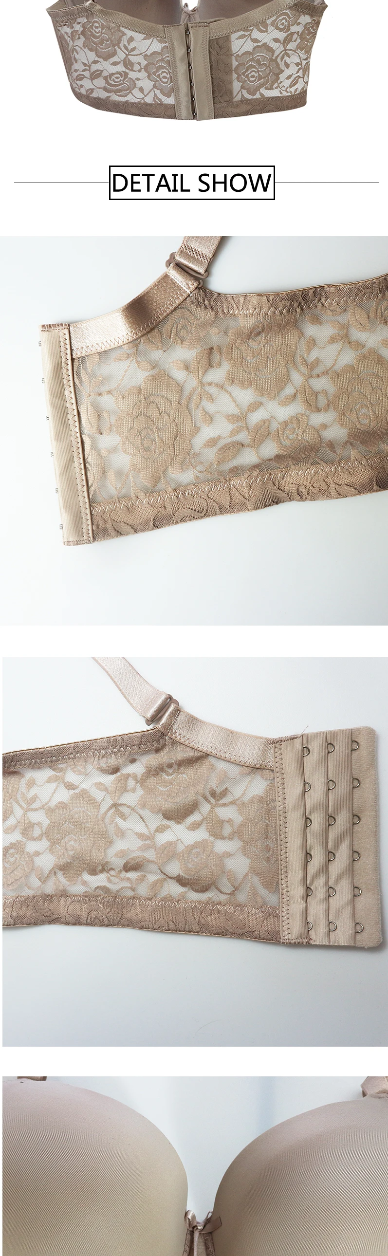 Бюстгальтеры размера плюс для женщин, полный охват, чашечки D, кружевной бюстгальтер, женский бюстгальтер, Soutien Gorge, сексуальное нижнее белье, пуш-ап, нижнее белье, бюстгальтер