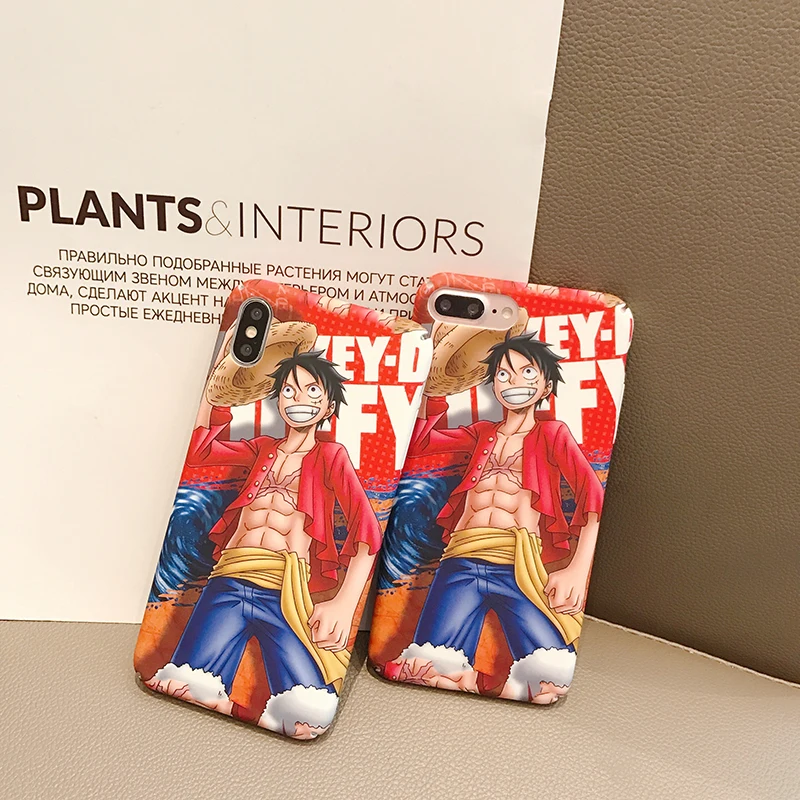 Жесткий ПК чехол для huawei P20 P30Lite Mate30Pro Nova 3 3i 4 5 5i комиксов красный Луффи чехол для Honor 8X 9X 10lite 20 20i V20 Y9