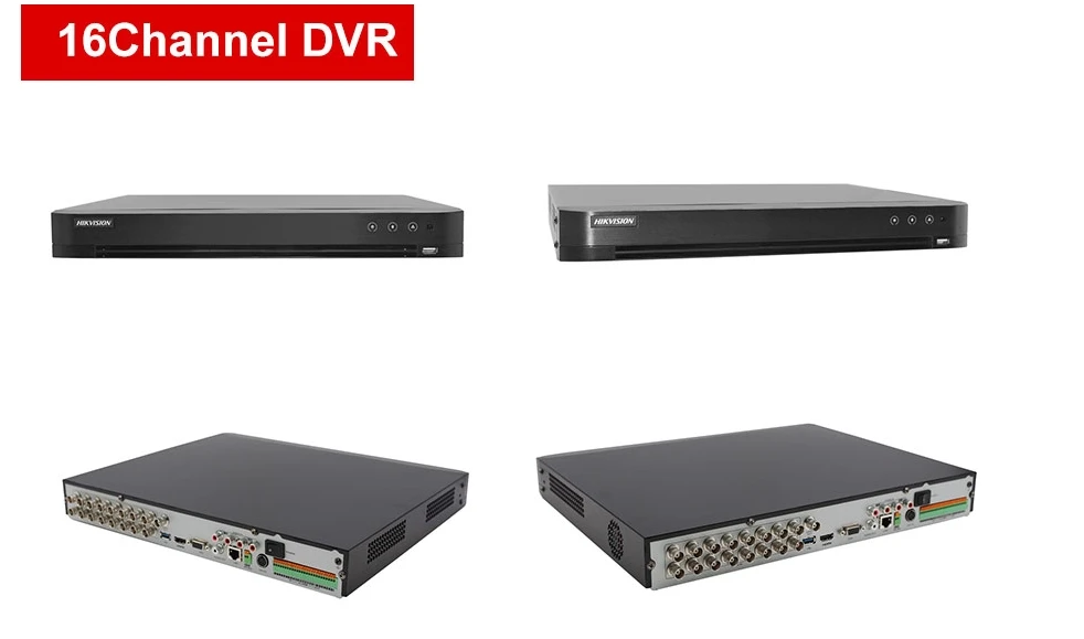 Hikvision 16 каналов DVR гибридный видеорегистратор видеонаблюдения с 14 шт 5MP ночного видения водонепроницаемый пуля камеры безопасности комплект