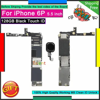 

For IPhone 6P 6 Plus Motherboard 128GB Black Touch ID Unlocked Disassembly Mainboard Good Working Logic Board Tested Functions