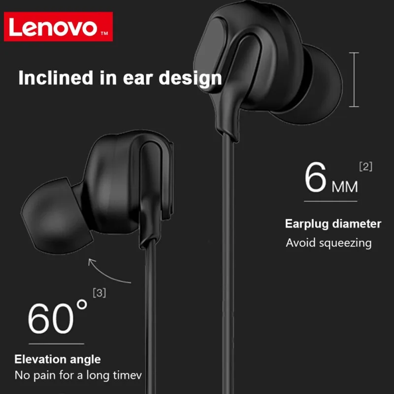 Lenovo HF150 Earphone 3.5mm Headset with Mic In ear Wired Earphone for Smartphone MP3 Notebook 3.5mm Jack Gaming Music Headphone|Earphones & Headphones| - AliExpress