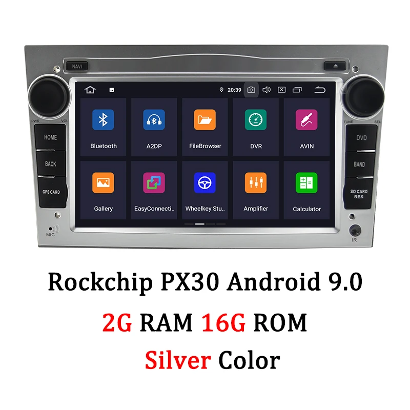 Автомобильный DVD gps навигатор AUTOTOP 2Din Opel для Opel Antara Vauxhall Meriva Vectra Opel Astra H Радио USB Bluetooth Автомобильный мультимедийный - Цвет: PX30 Silver