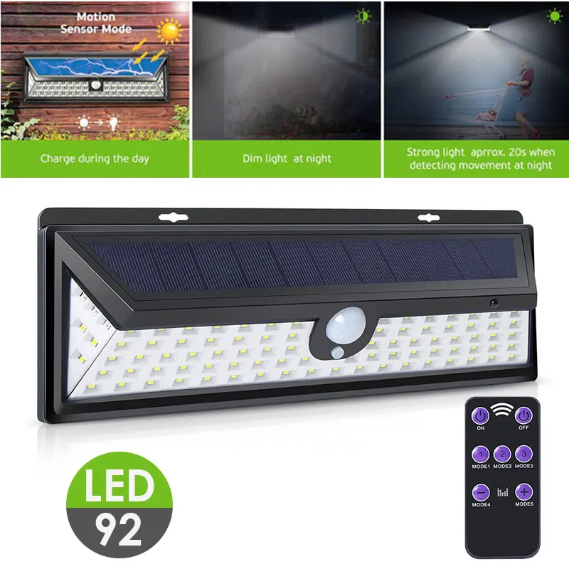 

Motion Sensor Outdoor Security Fence Light Garden Home Walkway Lights Wall Light Street Lamp Eco-Friendly Durable