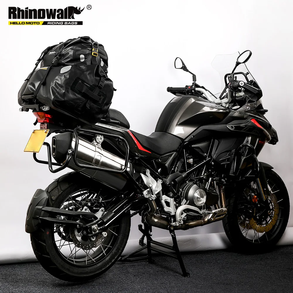 Rhinowalk 65L мотоциклетная и велосипедная водонепроницаемая сумка Прочная Большая вместительная мотоциклетная сухая спортивная сумка для путешествий, Походов, Кемпинга