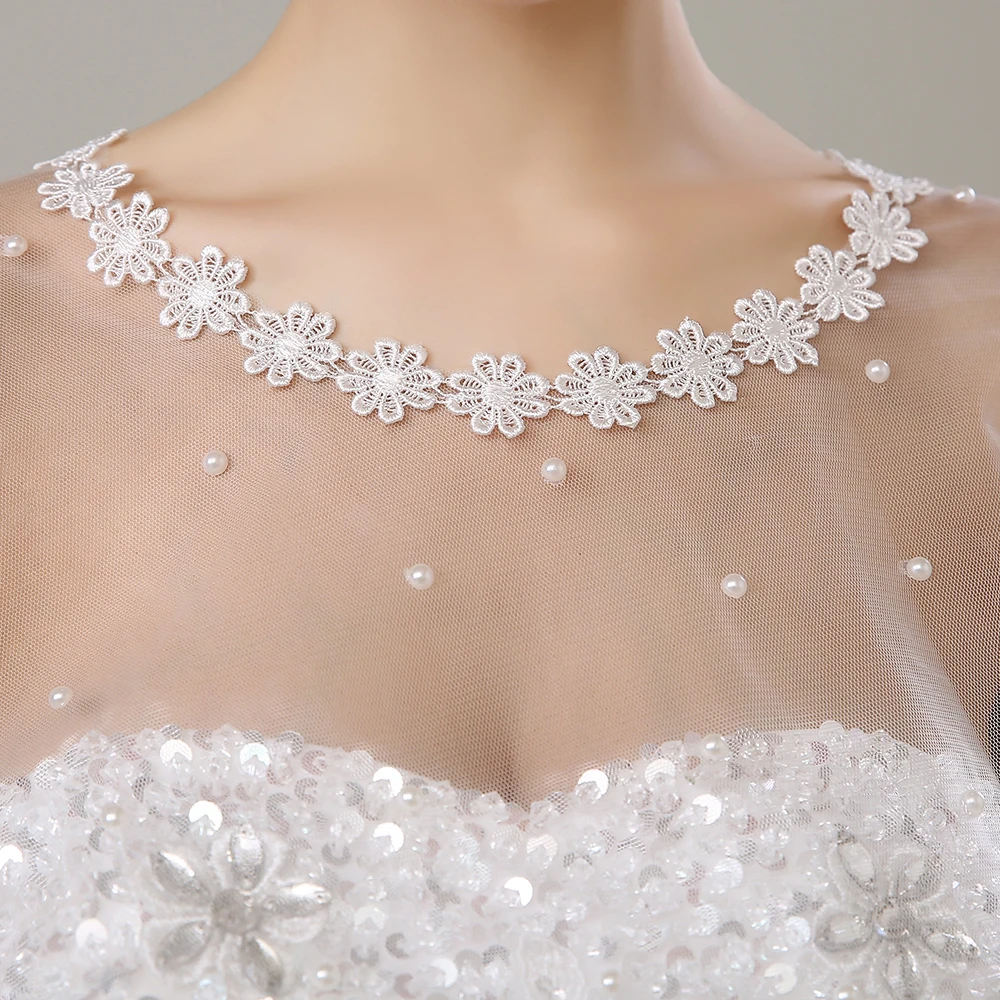 Elegant Rhinestone Simulated Pearls Wrap Applique Edge Summer Sheer Short Cape Wedding Bridal Cover Up Shawl Handmade Gifts