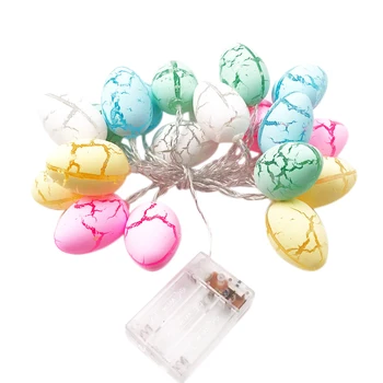 

30 Easter Eggs LED String Lights 10.83 Ft Battery Operated Fairy String Lights Holiday Home Garden Tree Upstairs Banister Party