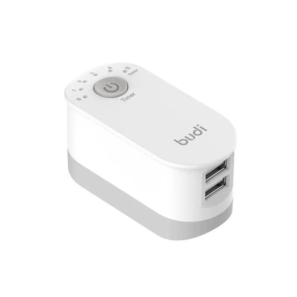 

Multi-function Smart Charger Adapter 12W 2.4A 2 USB Charger Plug Charger input Fast 100-240V Plug/US UK Safety Timer Plug/E U8R4